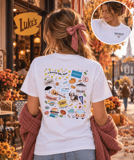 Hovedbilde T-SKJORTE – Stars Hollow Front & Back – Frøken ...