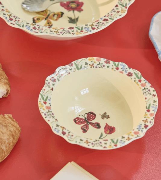 Hovedbilde LITEN BOLLE – Vintage Red Butterfly – Rice x ...