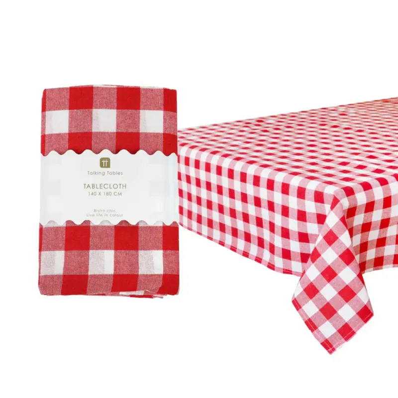 DUK – Rutete rød og hvit – Talking Tables