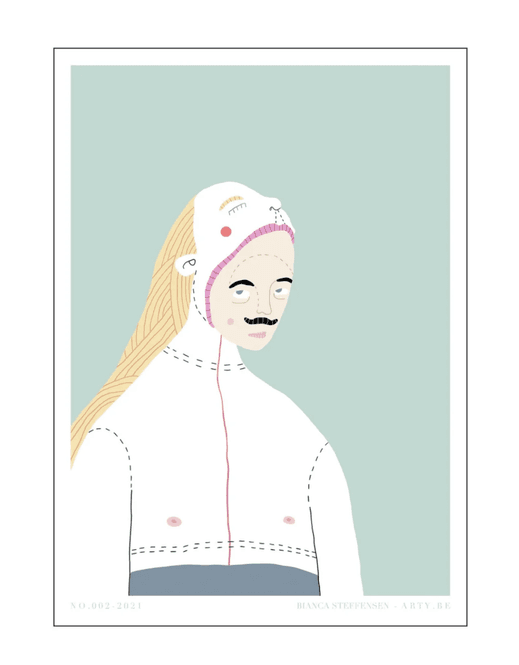 Hovedbilde PLAKAT - Bente - A3 - Bianca Steffensen