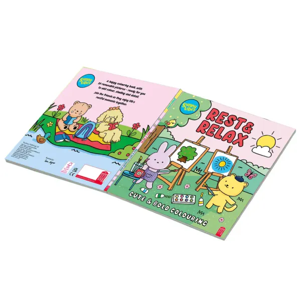 Hovedbilde FARGELEGGINGSBOK – Rest & Relax – Sunny Vibes
