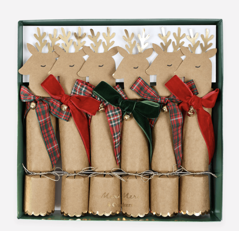 NON-SNAP CRACKERS – Reinsdyr – 6 pk – Meri Meri