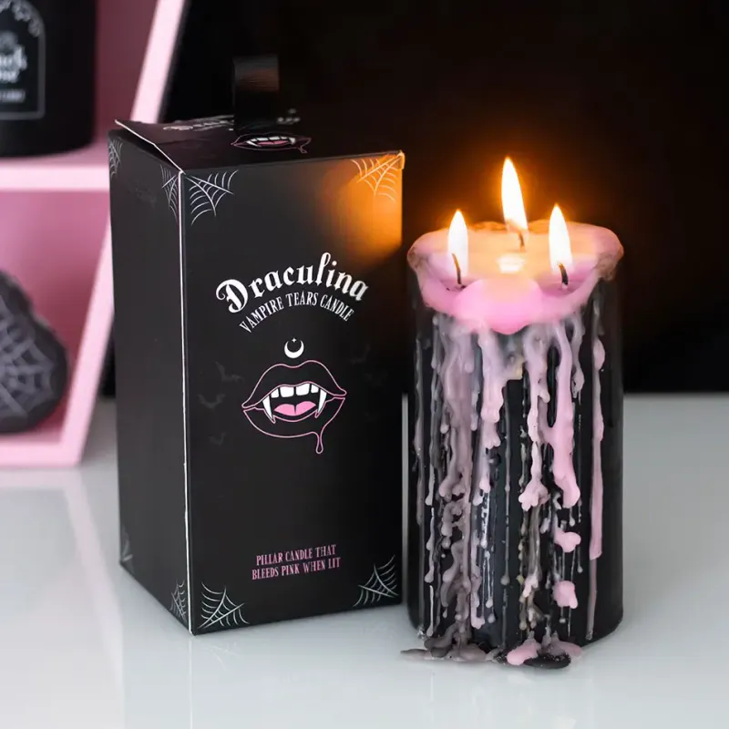 STORT KUBBELYS – Svart med rennende rosa – Something Different
