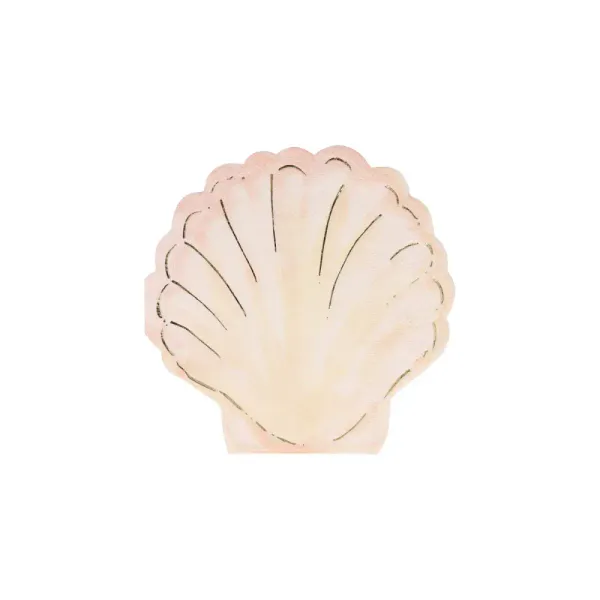 Hovedbilde SERVIETTER – Skjell – 16-pk – Meri Meri