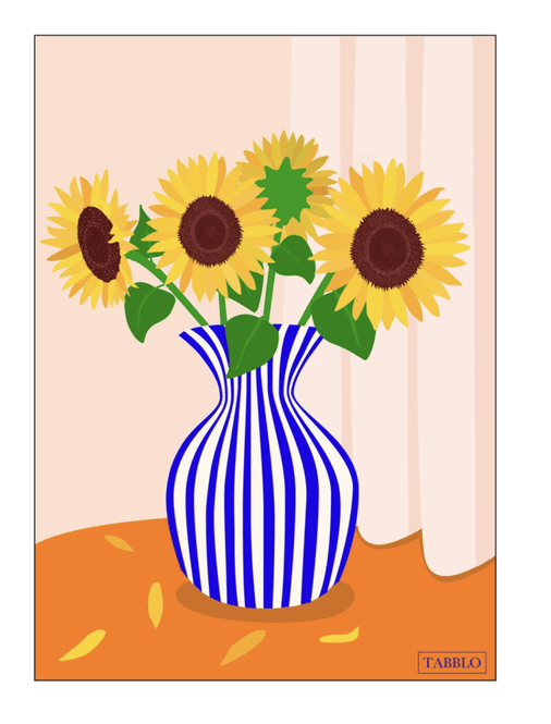 Hovedbilde PLAKAT – Sunny Bouquet – A3 – Tabblo