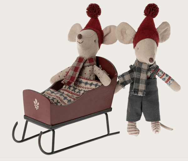 Hovedbilde SLEDE TIL MUSENE – Rød – Maileg