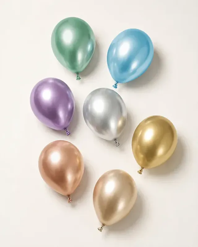 BALLONGER - Glossy - Gull - 30 cm - 10 pk - PartyDeco