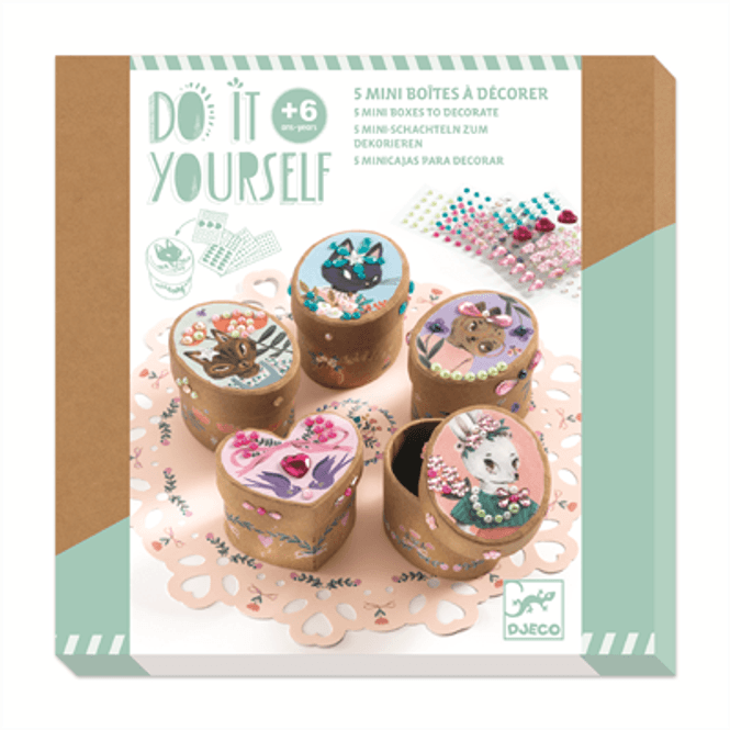 Hovedbilde HOBBYSETT DIY – Dekorer miniatyresker – 5 stk ...