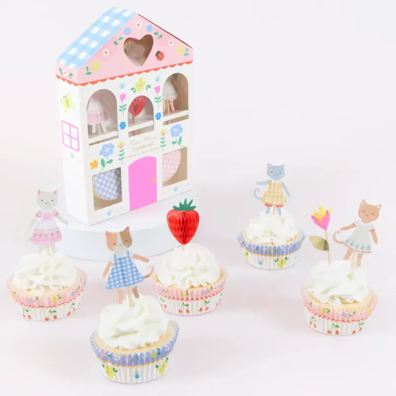 MUFFINSSETT – Søte Kattunger – 24 pk – Meri Meri