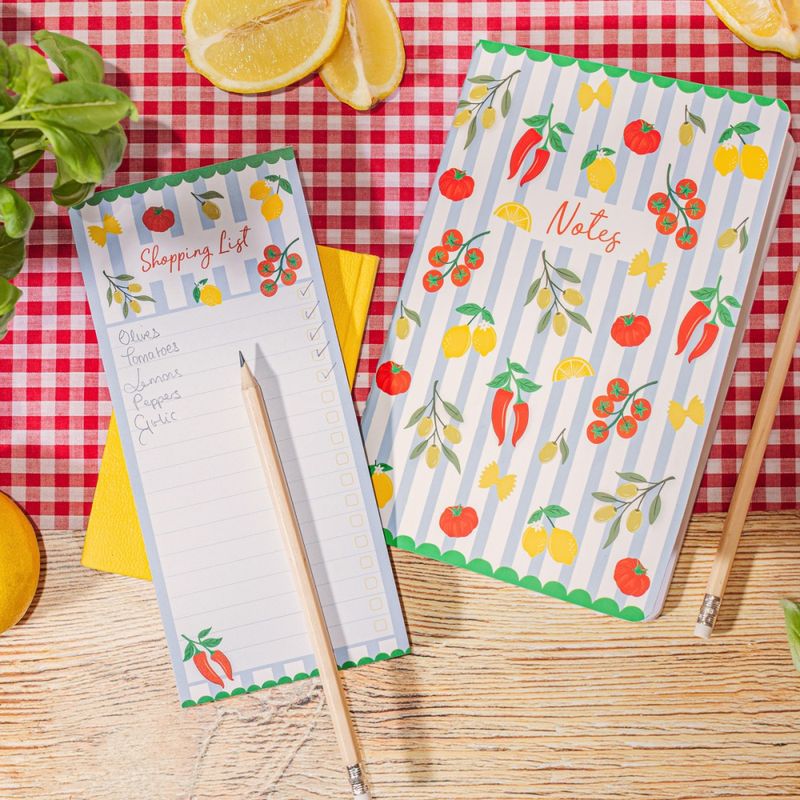 HANDLELISTE MED MAGNET BAK – Middelhavet – Sass & Belle