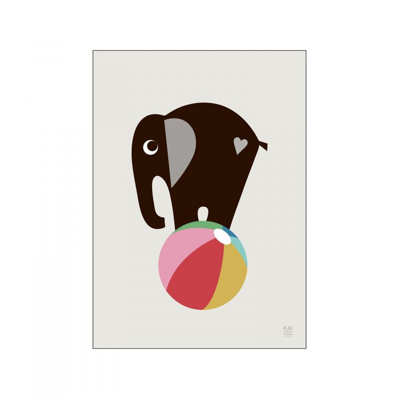 PLAKAT - Elephant - 30 x 40 cm.