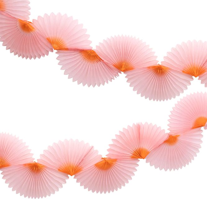 Hovedbilde GIRLANDER – Rosa honeycomb vifter – Meri Meri