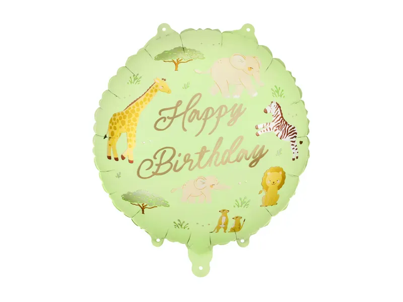 FOLIEBALLONG – Happy Birthday safari – PartyDeco