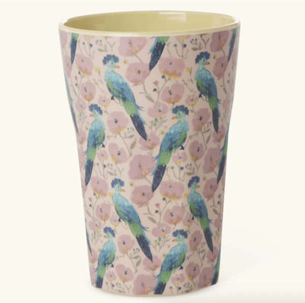 Hovedbilde HØY KOPP – Exotic Bird print – Rice