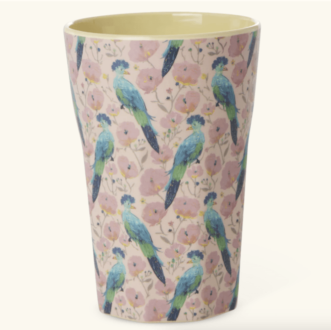 Hovedbilde HØY KOPP – Exotic Bird print – Rice