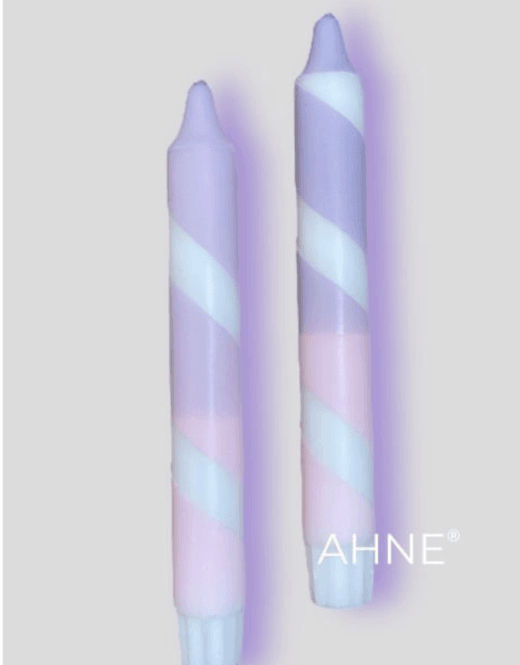 Hovedbilde HÅNDLAGET STEARINLYS – Lavendel, Hvit og Rosa – ...