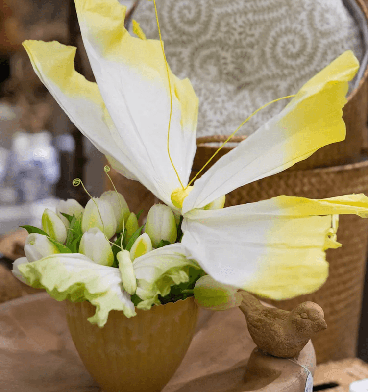 BLOMSTERPINNE – Gul sommerfugl – Alot