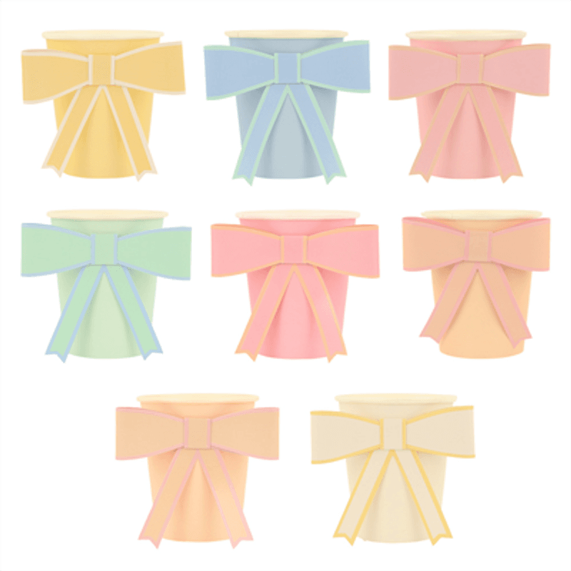 PAPPKRUS – Pastellsløyfer – 8-pk – Meri Meri