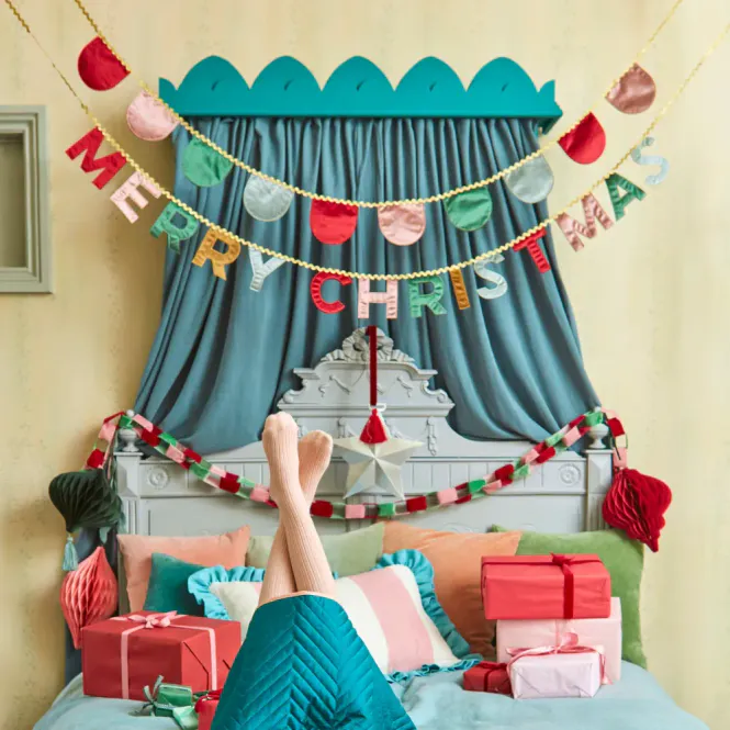 Hovedbilde GIRLANDER – Merry Christmas i fløyel – Meri ...