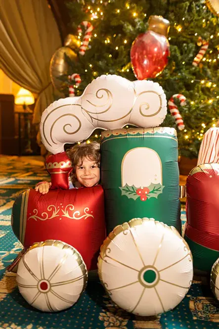 Hovedbilde FOLIEBALLONG – Stående juletog XXL – PartyDeco