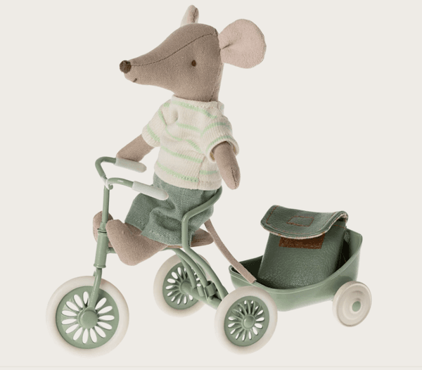 Hovedbilde STOREBROR-MUS – Grønn topp og sekk – Maileg