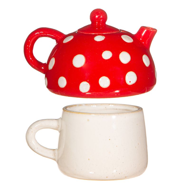 TEKOPP – Rød sopp – Tea for One – Sass & Belle
