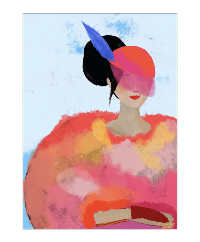 PLAKAT - Le sourire - 50 X 70 cm - A New Day Studio