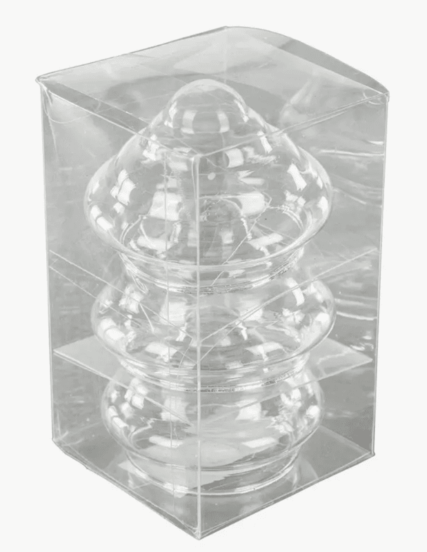 FLYTKOPPER TIL TELYSLYS – Klar i glass – 3 pk – Alot
