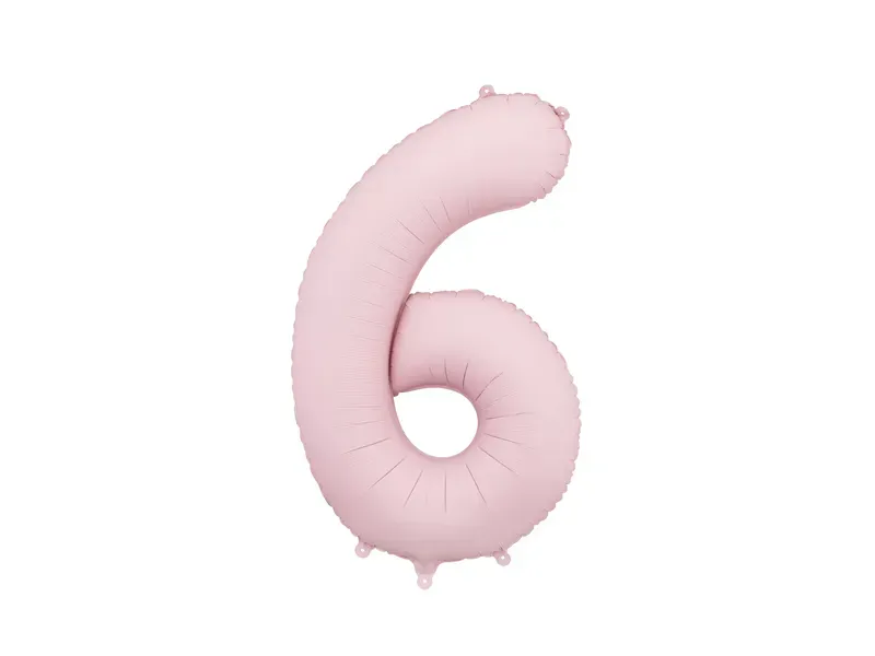 FOLIEBALLONG – Tall 6 – Lys rosa – 86 cm – PartyDeco