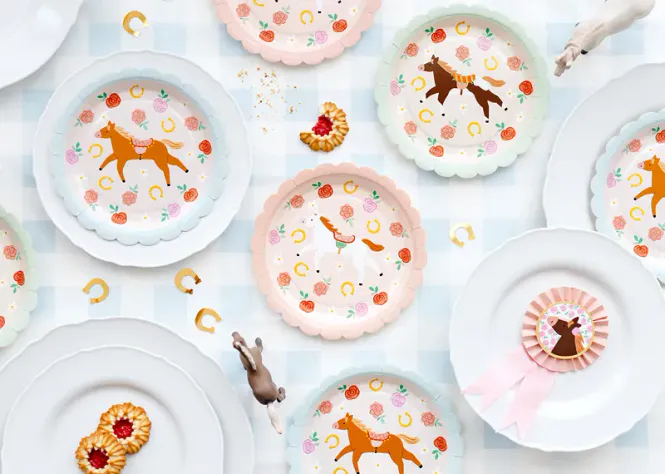 Hovedbilde PAPPASJETTER - Hester - Pastellmix - 6 pk - PartyDeco