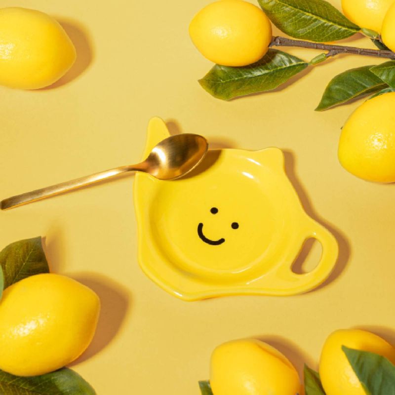 TEPOSESKÅL – Smiley – Gul – Sass & Belle